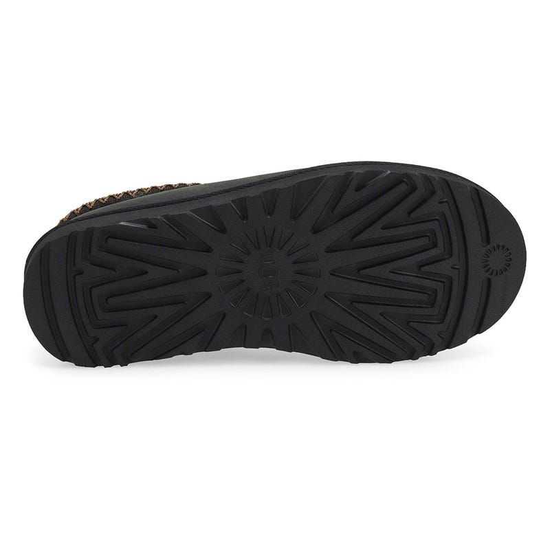 Women's Tasman Nubuck Sheepskin Slipper - Black