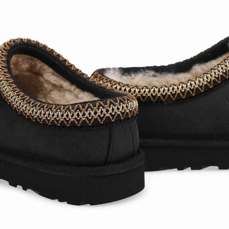 Women's Tasman Nubuck Sheepskin Slipper - Black