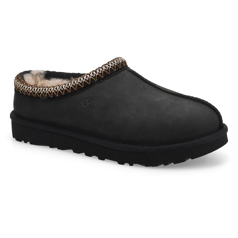 Women's Tasman Nubuck Sheepskin Slipper - Black