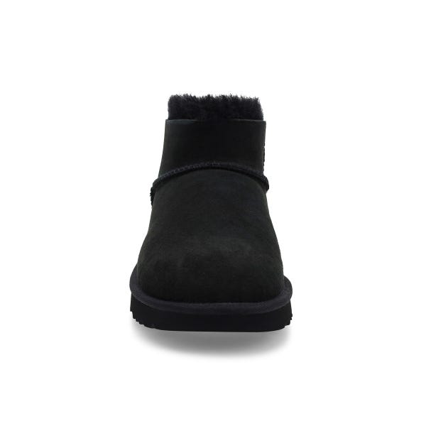 Women's Ultra Mini Bailey Bow Sheepskin Boot - Black