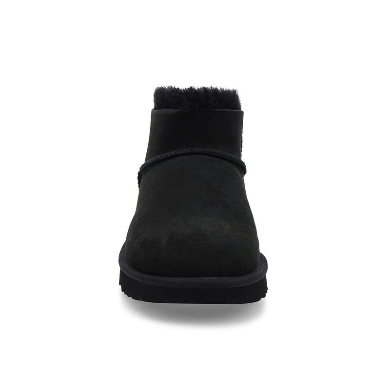 Women's Ultra Mini Bailey Bow Sheepskin Boot - Bla
