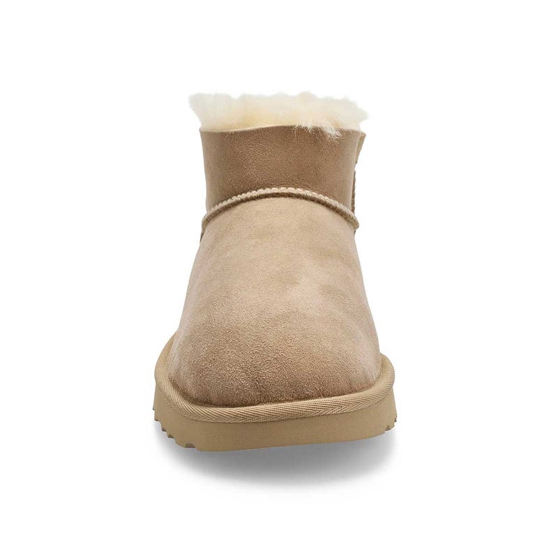 Women's Ultra Mini Bailey Bow Sheepskin Boot - Bla