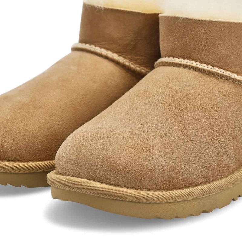 Girls' Ultra Mini Bailey Bow Sheepskin Boot - Sand