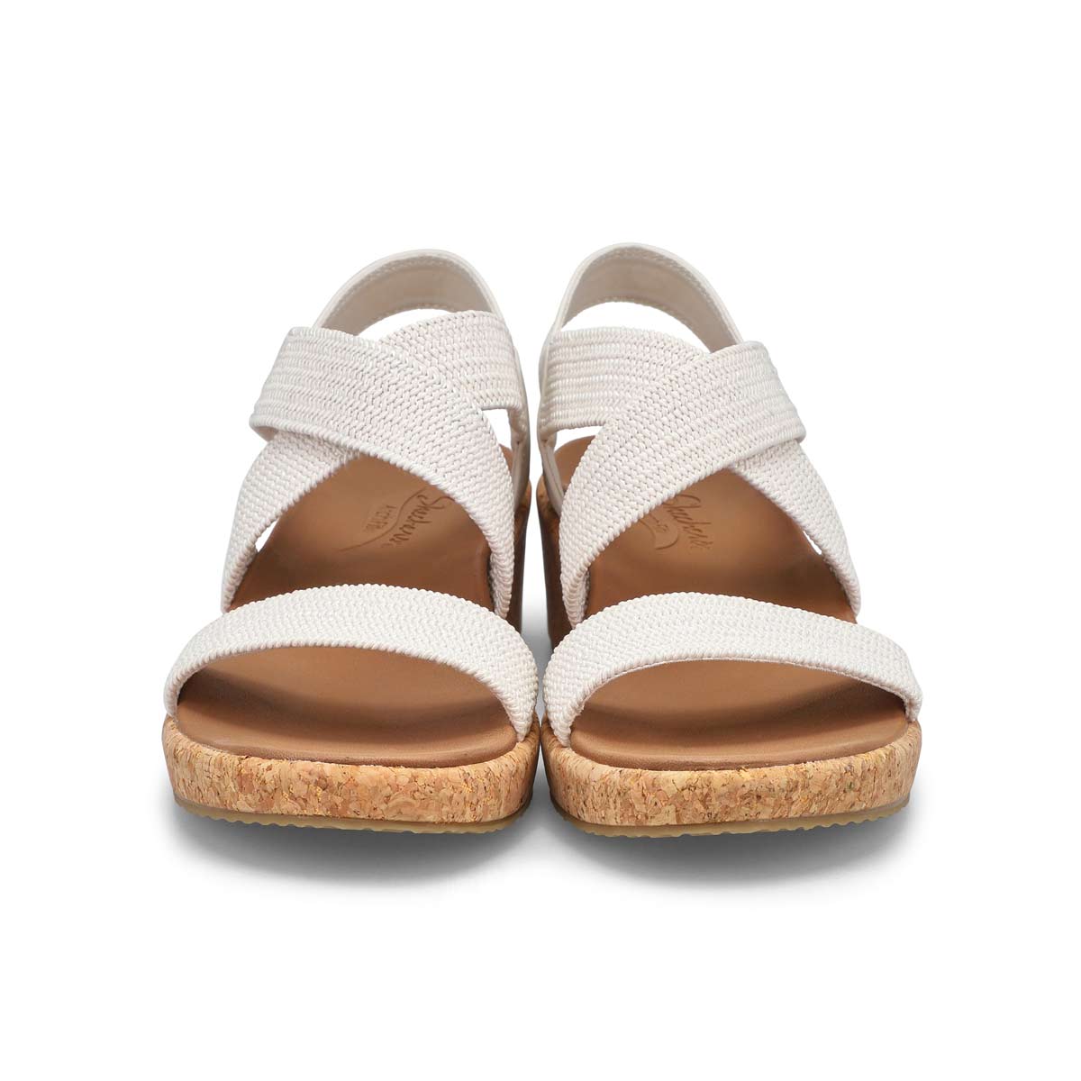 Skechers Women's Arch Fit Beverlee Wedge Sand | SoftMoc.com