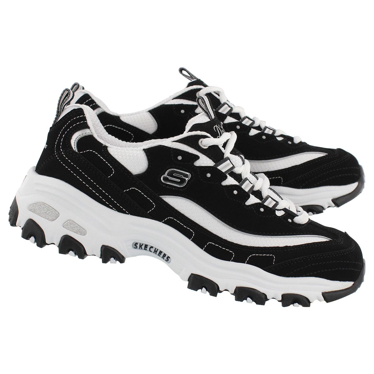 Women's D'LITES BIGGEST  FAN black/white sneakers