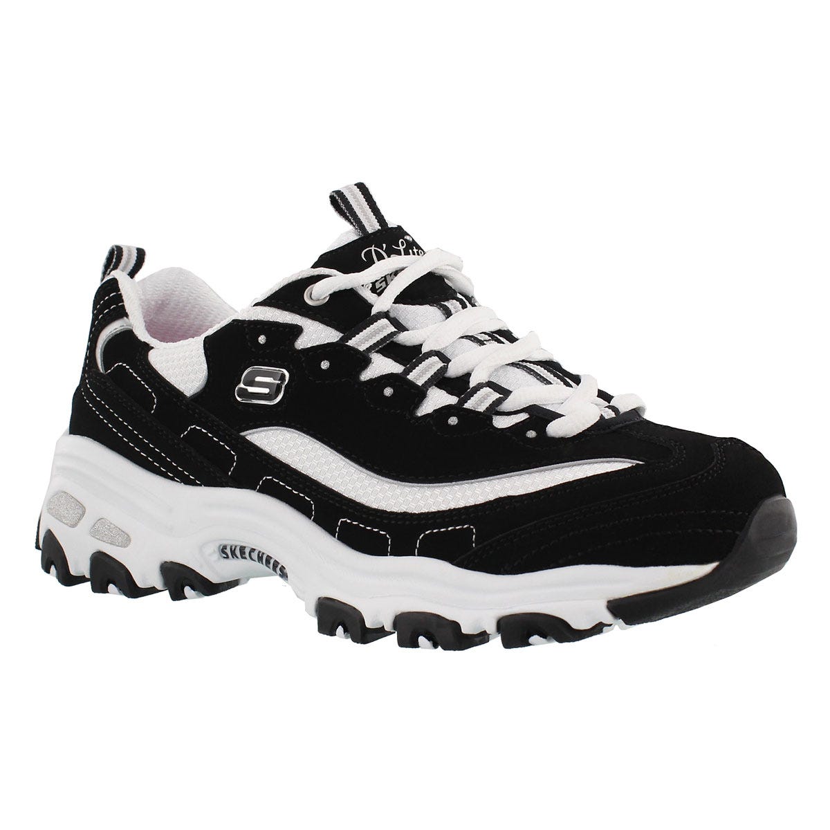 Women's D'LITES BIGGEST  FAN black/white sneakers
