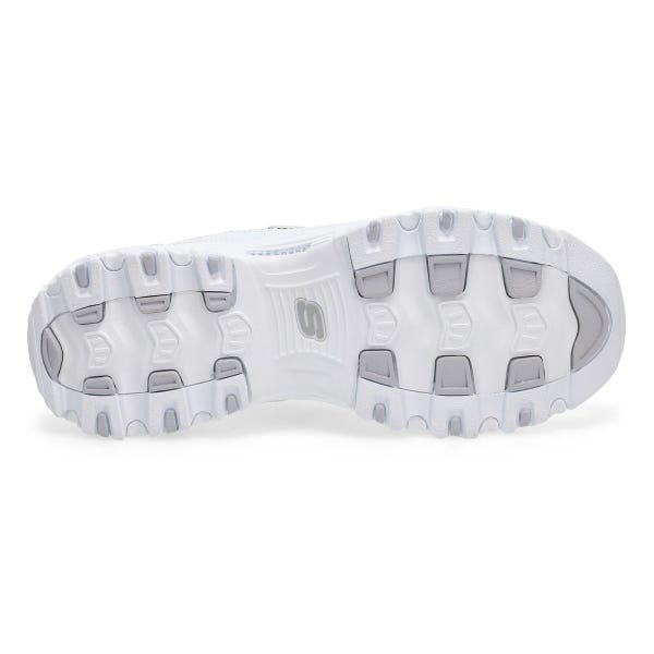 Espadrille à lacets large D'Lites Fresh Start pour femme - Blanc/Argent