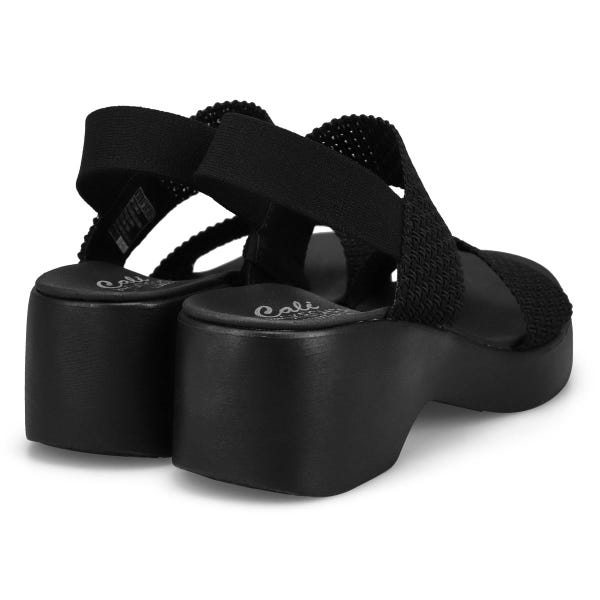 Women's Cali Day Casual Sandal - Black/Black