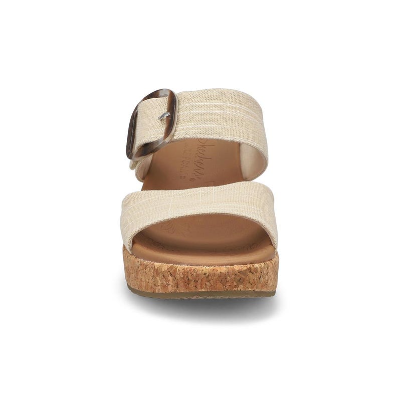 Sandale compensée BRYSTOL, écru, femmes