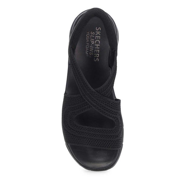 Women's Glide-Step Pro Slip-Ins Sandal - Black/Black