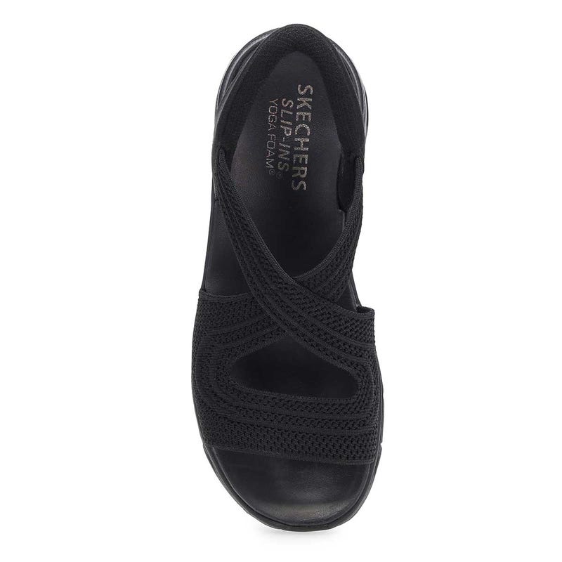 Women's Glide-Step Pro Slip-Ins Sandal - Black/Black