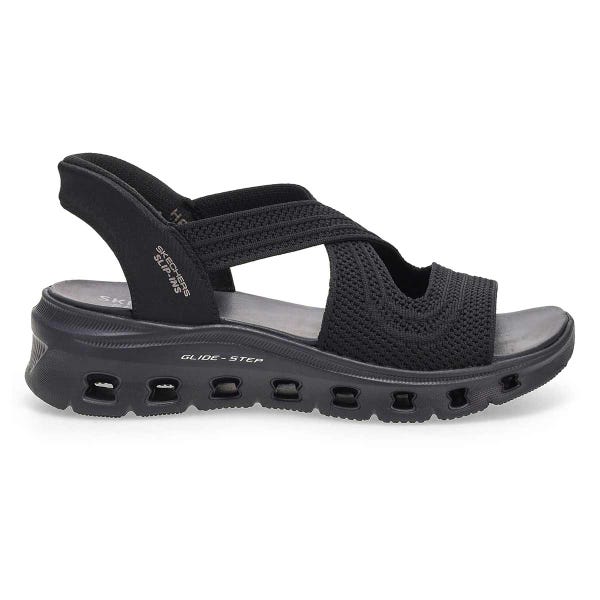 Women's Glide-Step Pro Slip-Ins Sandal - Black/Black