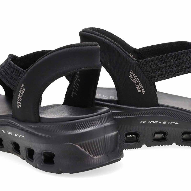 Women's Glide-Step Pro Slip-Ins Sandal - Black/Black