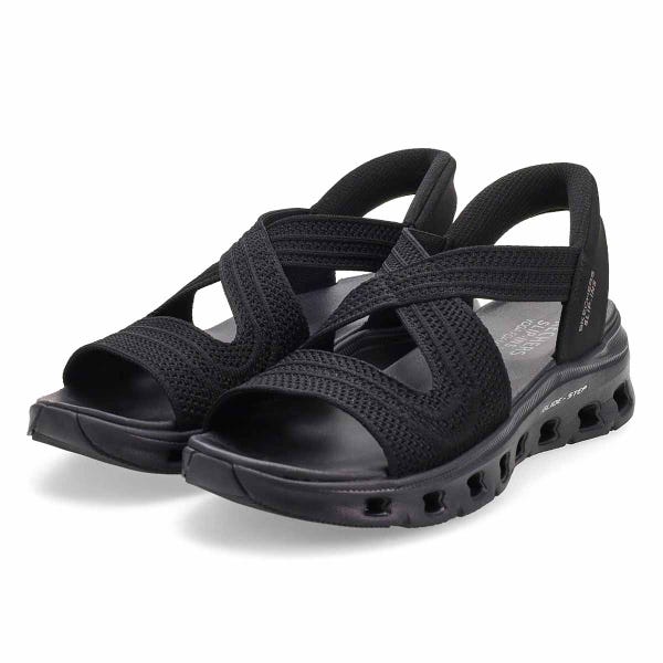 Women's Glide-Step Pro Slip-Ins Sandal - Black/Black