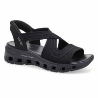 Women's Glide-Step Pro Slip-Ins Sandal - Black/Black