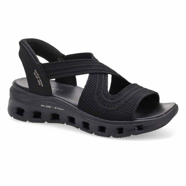 Women's Glide-Step Pro Slip-Ins Sandal - Black/Black