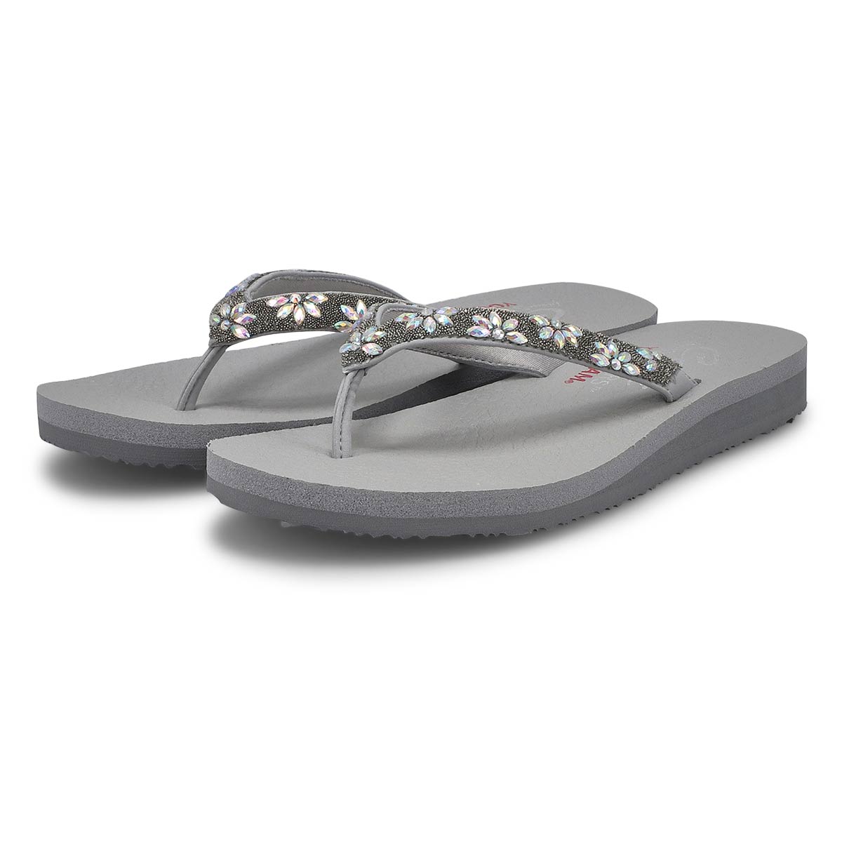 Tongs MEDITATION LOVE LETTER, gris, femmes