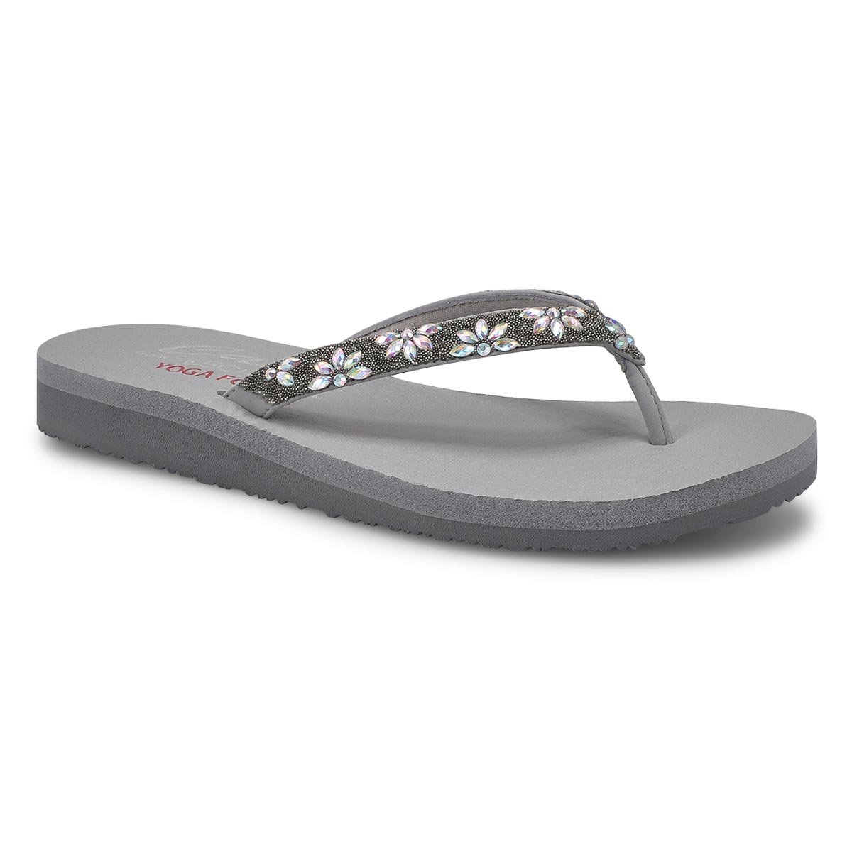 Tongs MEDITATION LOVE LETTER, gris, femmes