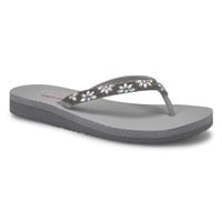 Tongs MEDITATION LOVE LETTER, gris, femmes