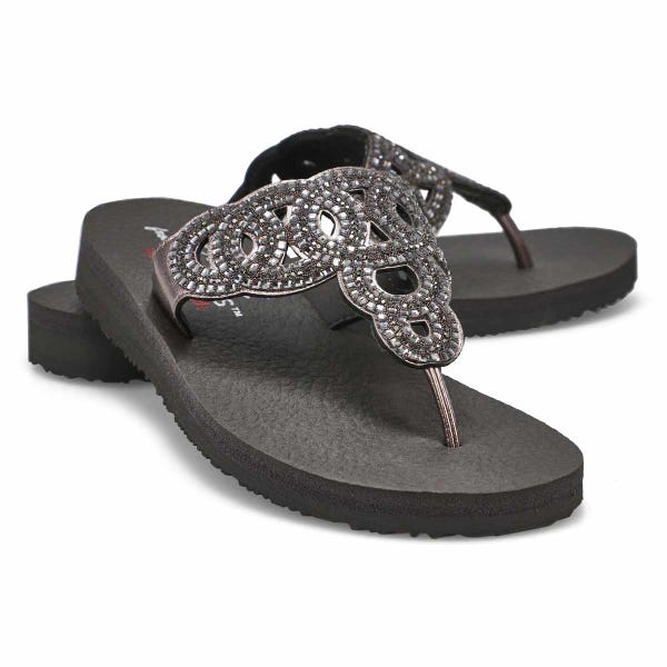 Women's  Meditation Thong Sandal - Grey