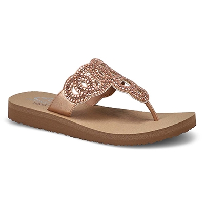 Lds Meditation Thong Sandal - Rose Gold