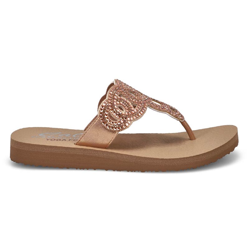 Women's Meditation Thong Sandal - Rose Gold