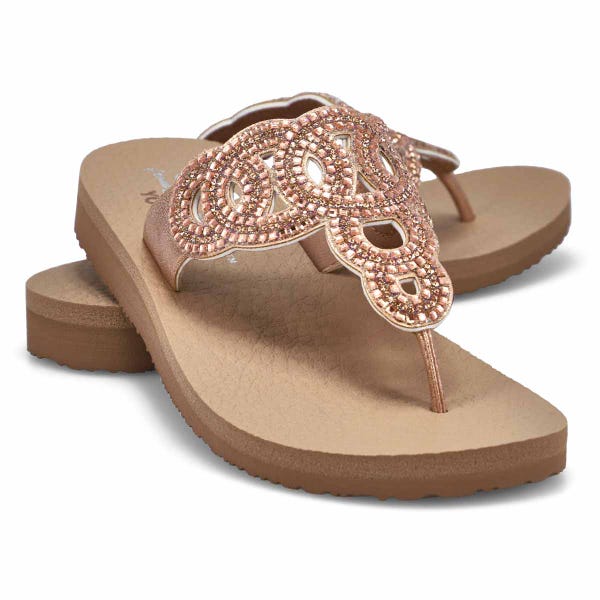Women's Meditation Thong Sandal - Rose Gold