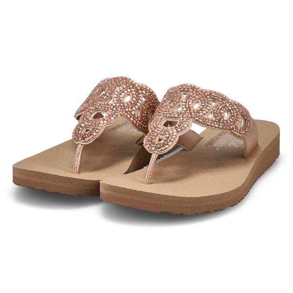 Women's Meditation Thong Sandal - Rose Gold