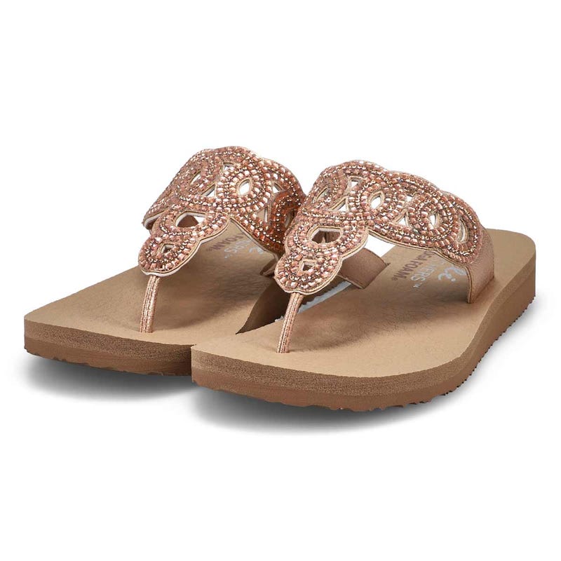 Women's Meditation Thong Sandal - Rose Gold
