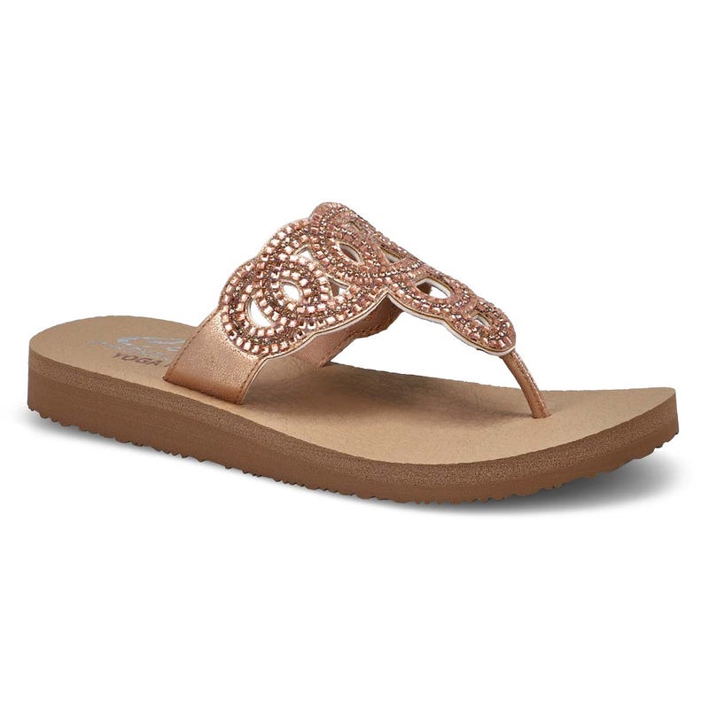 Women's Meditation Thong Sandal - Rose Gold