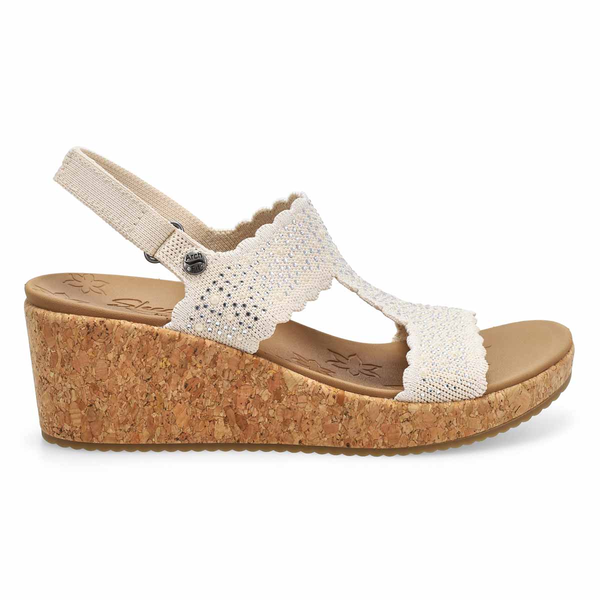 Sandale compense ARCH FIT BEVERLEE 2.0, blanc cas