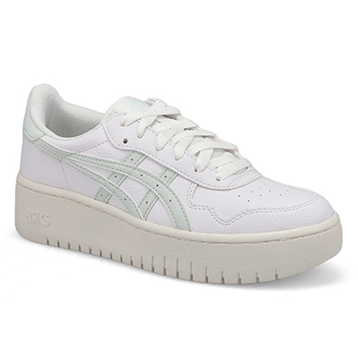 Lds Japan S Platform Sneaker - White/Aqua