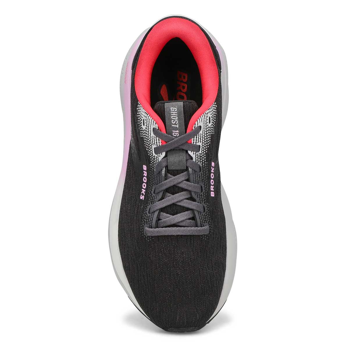 Women's Ghost 16 Lace Up Performance Runner - Blac