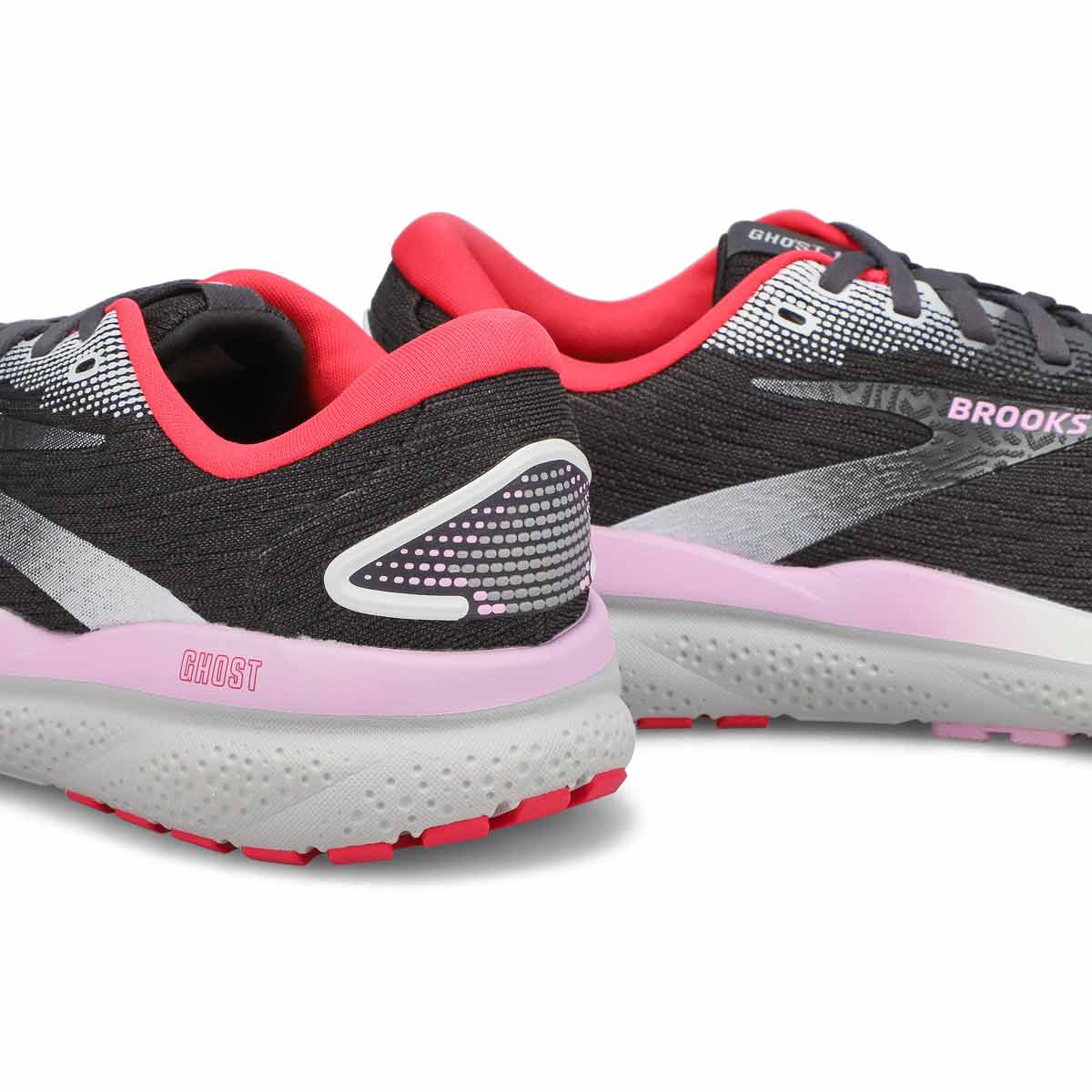 Women's Ghost 16 Lace Up Performance Runner - Blac