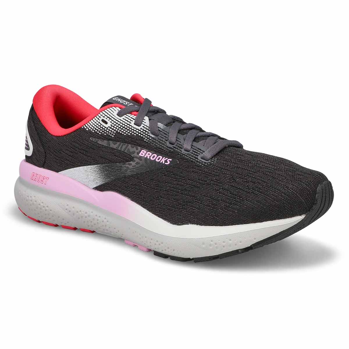 Women's Ghost 16 Lace Up Performance Runner - Blac