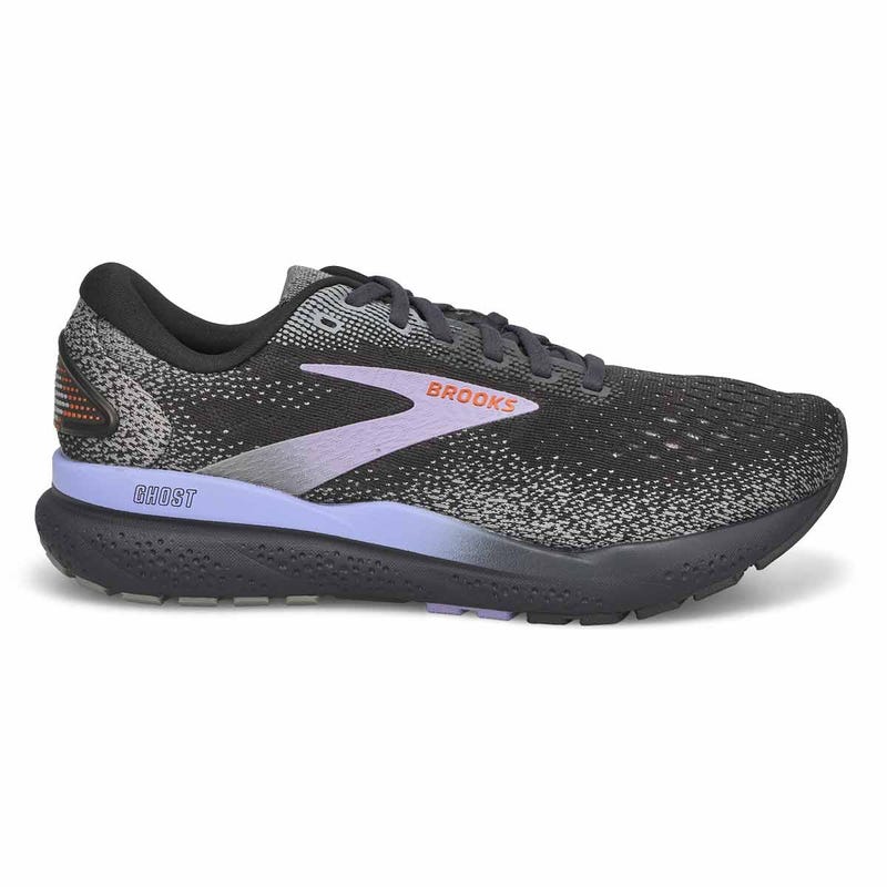 Women's Ghost 16 Lace Up Performance Runner - Ebony/Lavender/Copper