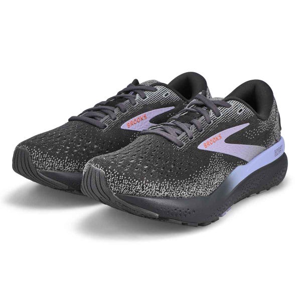 Women's Ghost 16 Lace Up Performance Runner - Ebony/Lavender/Copper