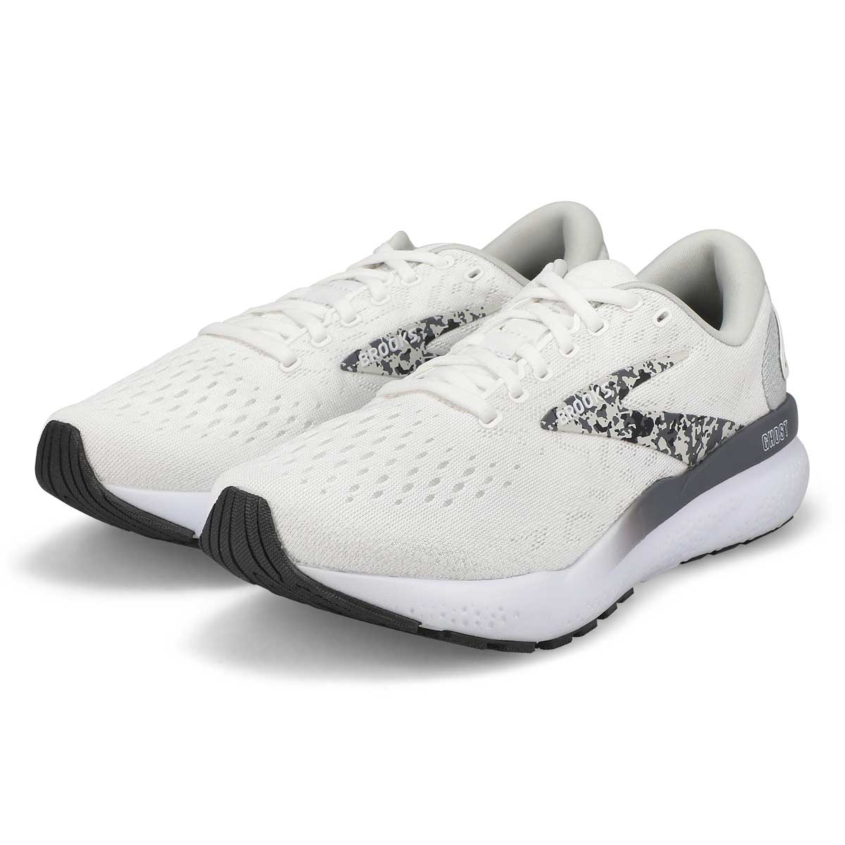 Women's  Ghost 16 Lace Up Performance Runner - White/Oyster/Lava