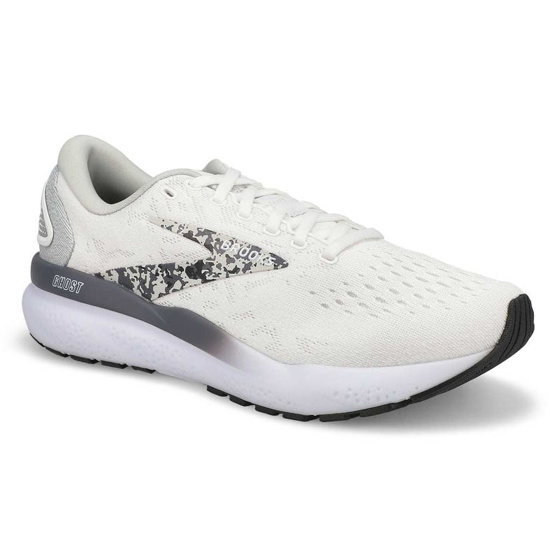 Women's  Ghost 16 Lace Up Performance Runner - White/Oyster/Lava