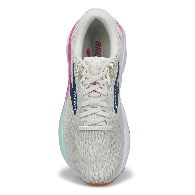 Women's Ghost 16 Lace Up Performance Runner - White/Grey/Estate Blue