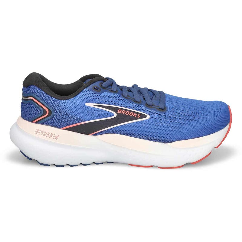 Chaussure de course de performance GLYCERIN 21, bleu/rose glace/rose, femmes
