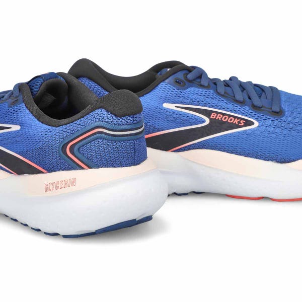 Chaussure de course de performance GLYCERIN 21, bleu/rose glace/rose, femmes