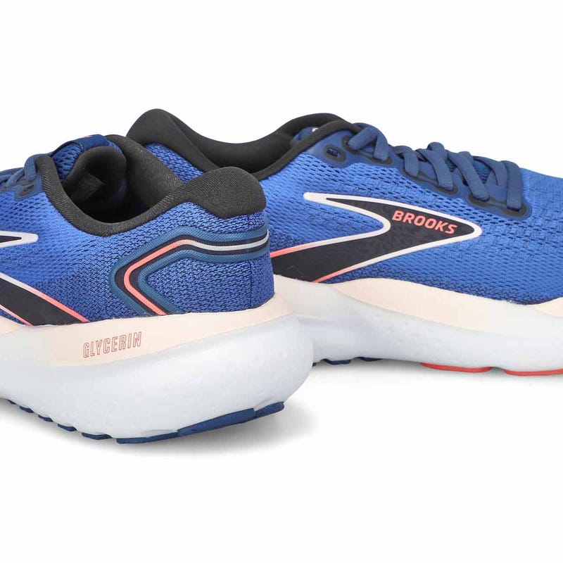 Chaussure de course de performance GLYCERIN 21, bleu/rose glace/rose, femmes