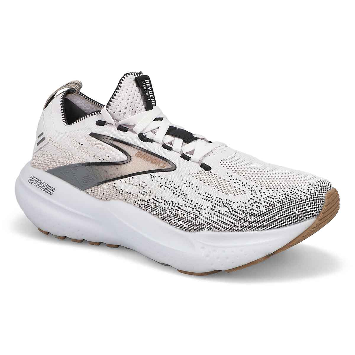 Women's Glycerin StealthFit 21 Lace Up Performance Runner - White/Grey/Black