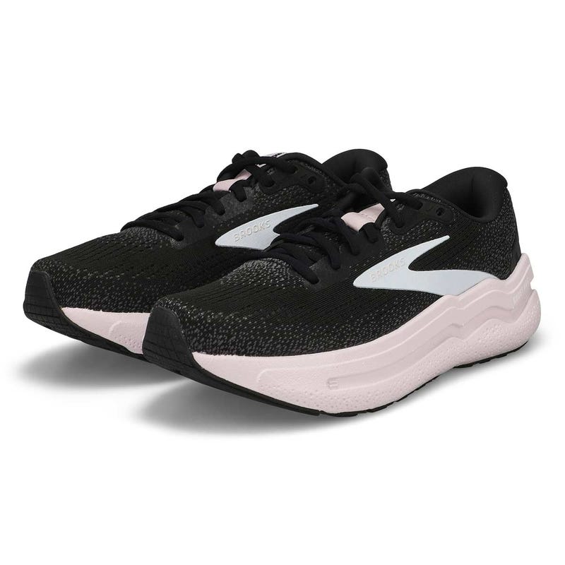 Women's Ghost Max 2 Lace Up Performance Runner - Black/White/Orchid Ice