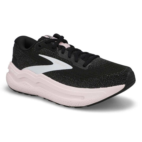 Women's Ghost Max 2 Lace Up Performance Runner - Black/White/Orchid Ice