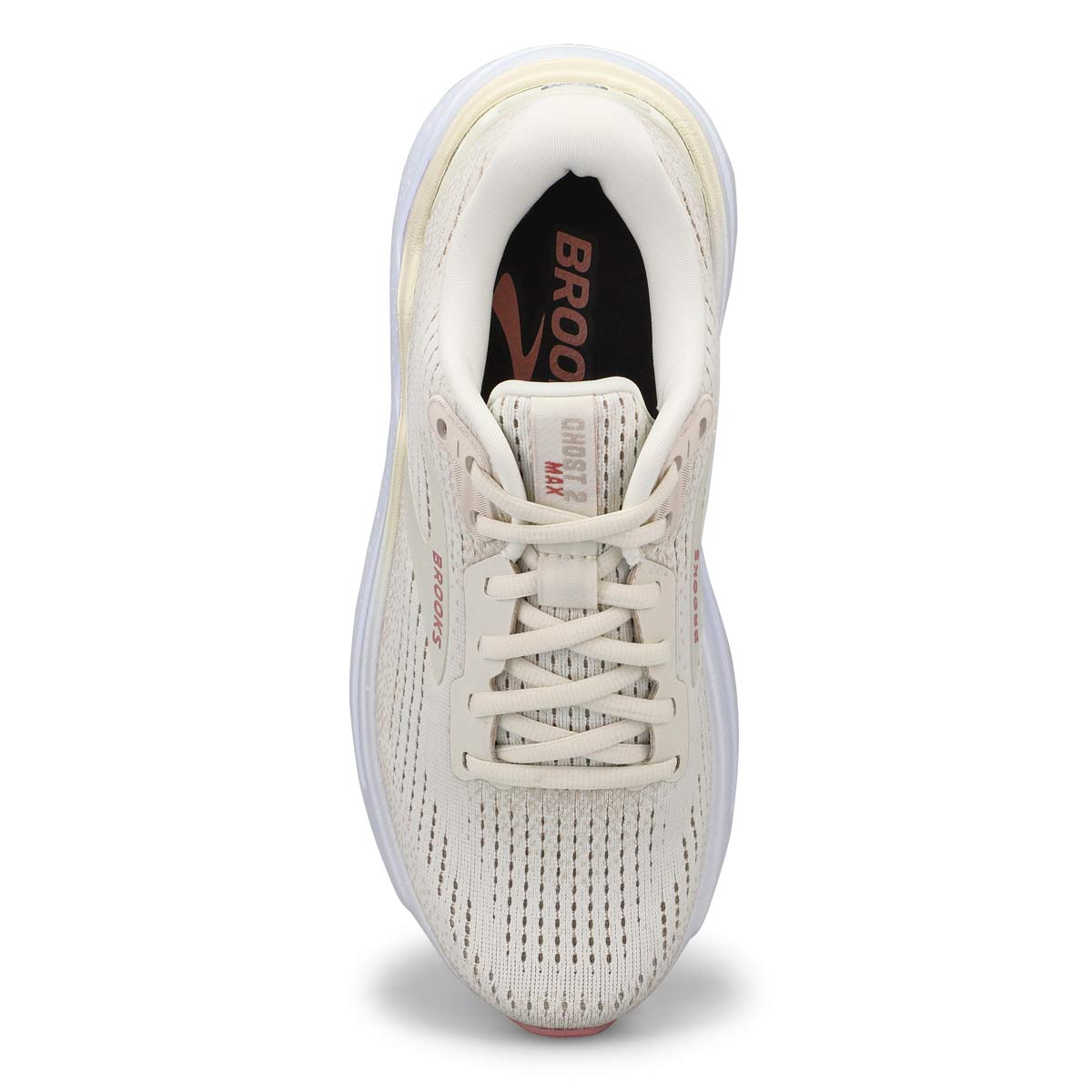 Women's  Ghost Max 2 Lace Up Performance Sneaker - Coconut Milk/Gray/Zephyr