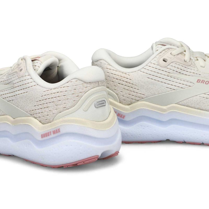 Chaussure de course de performance GHOST MAX 2, lait de noix de coco/gris/zéphyr, femmes