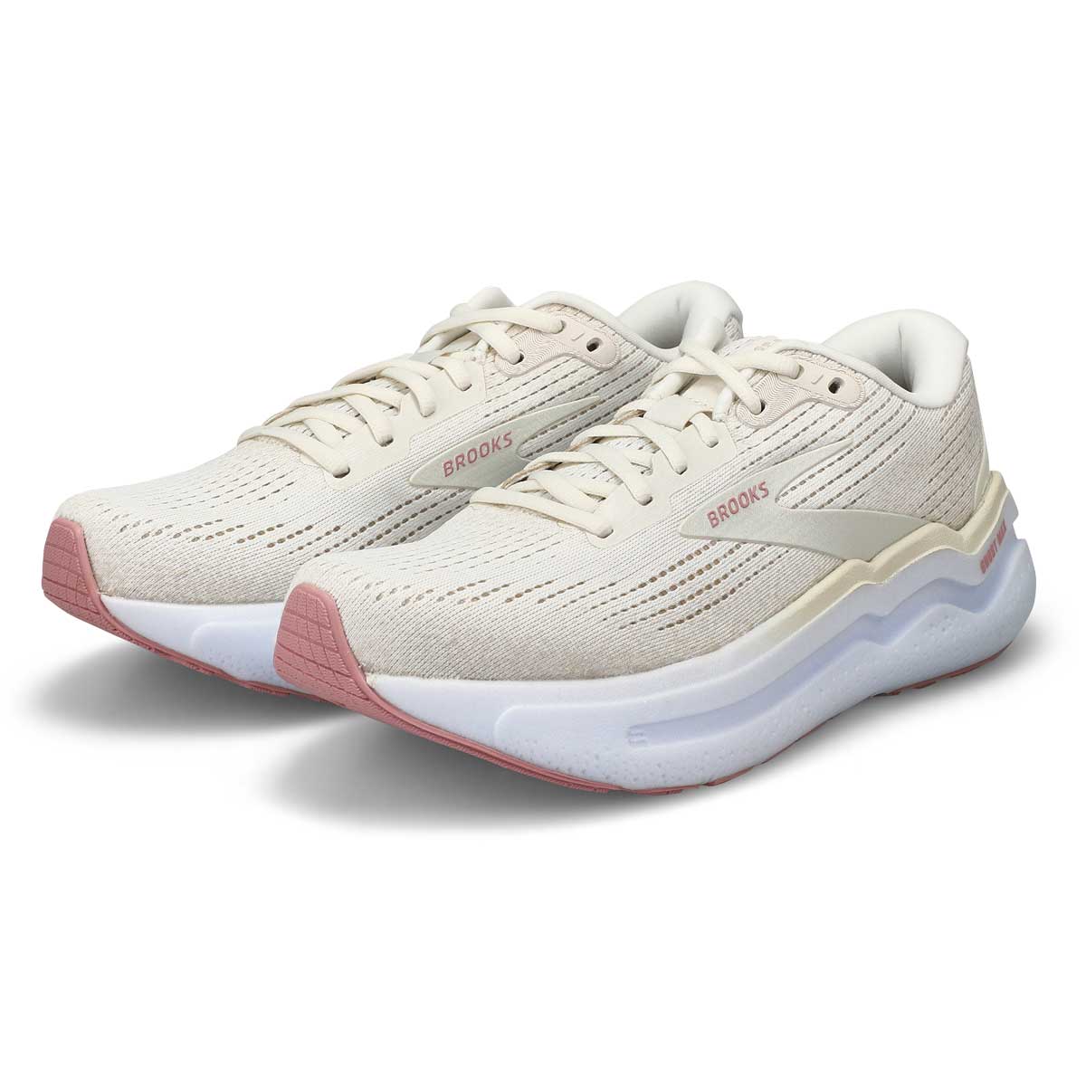 Women's  Ghost Max 2 Lace Up Performance Sneaker - Coconut Milk/Gray/Zephyr