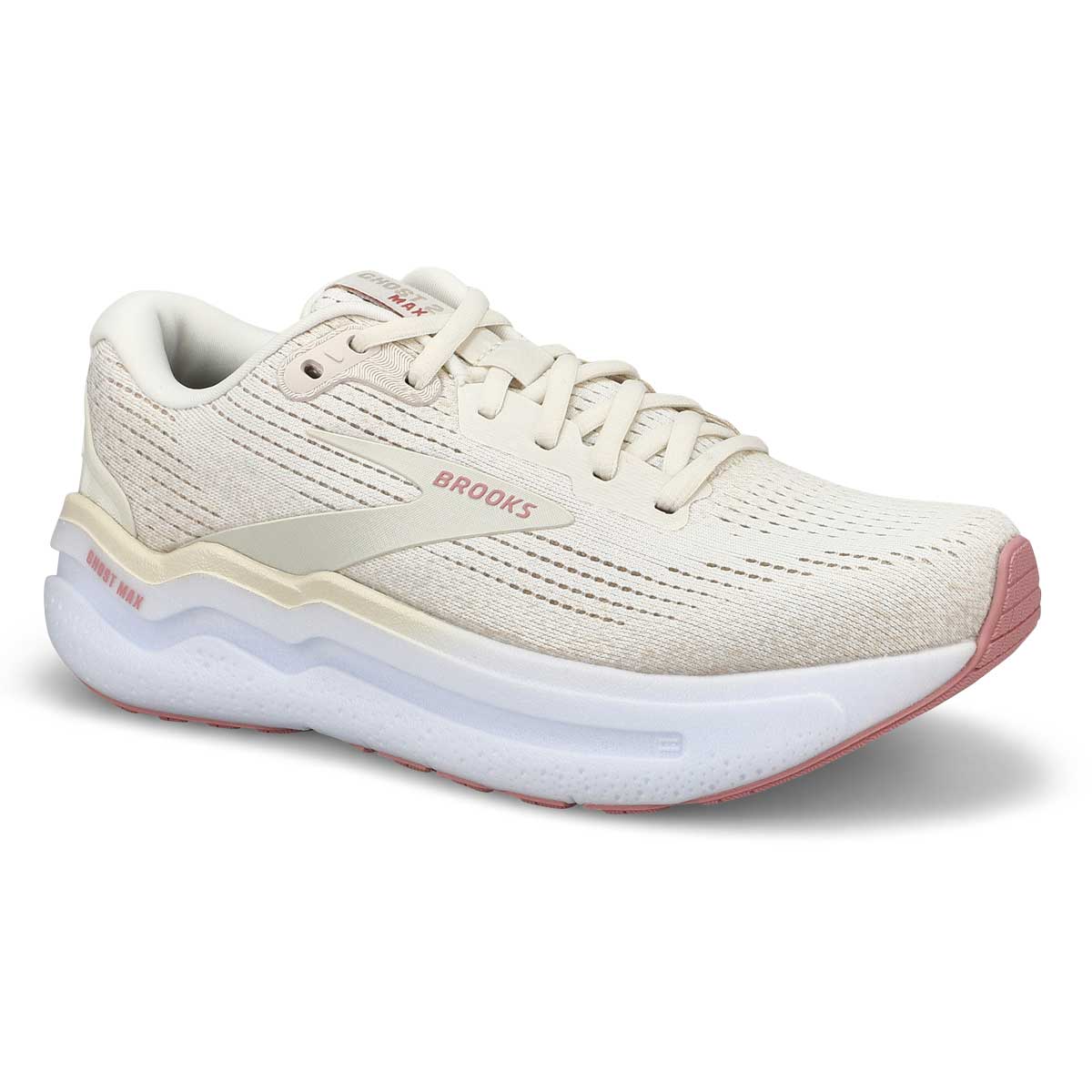Women's  Ghost Max 2 Lace Up Performance Sneaker - Coconut Milk/Gray/Zephyr